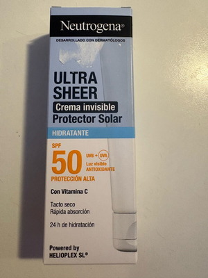 Neutrogena Ultra Sheer Invisible Cream Hydration SPF50 new 50 ml
