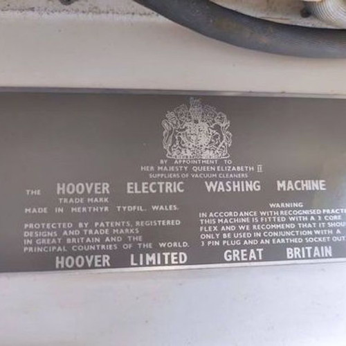Πλυντήριο ρούχων Hoover Model O354 μεταχειρισμένο, 5 κιλά, 1950