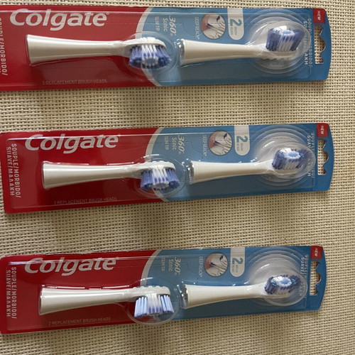 Colgate electric toothbrush replacement heads set new, pack of 6