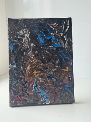 F3D Fluid Art Canvas Handmade
