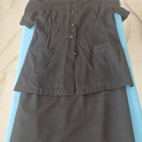 Classic women's black suit set 2 pcs used, size L