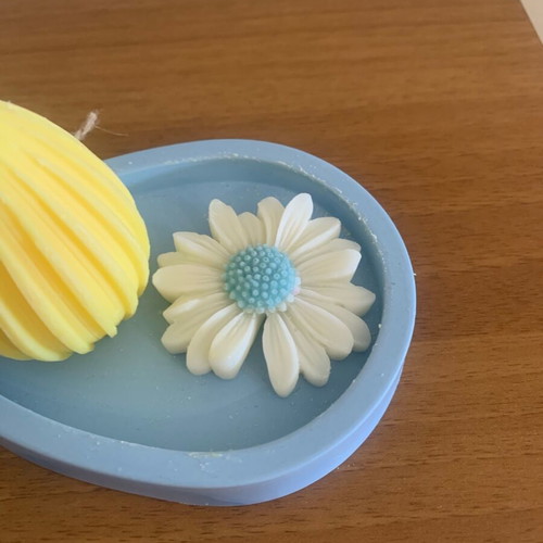 Ceramic base with aromatic Easter candles in bunny shape new