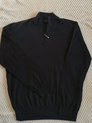 Monte Napoleone thin wool sweater 2XL like new, blue