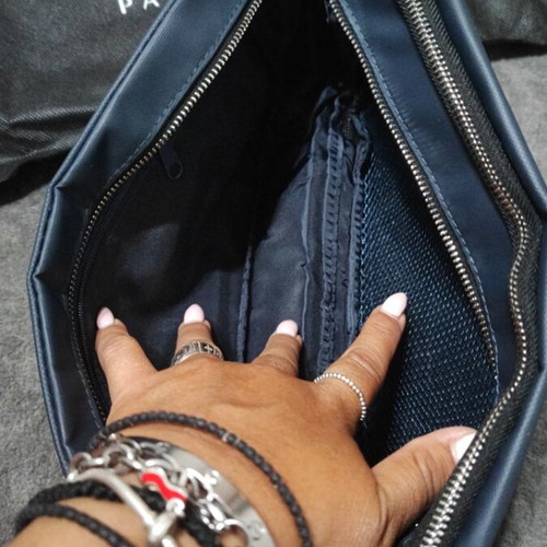 Versace Perfume Bag new, black and navy blue