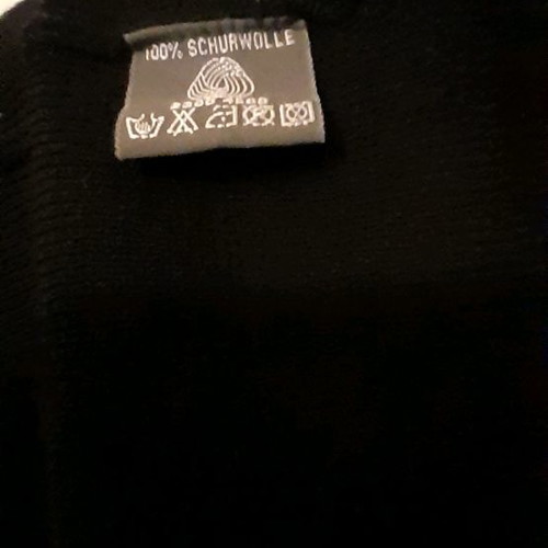 Dress used, black, size S-M, silk knit long sleeve