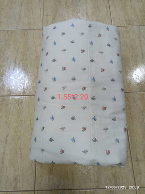 Quilt new 1.55x2.20 mixed cotton and synthetic fabric