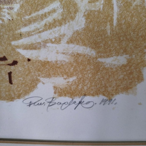 Erotas silk screen print by G. Varlamos, signed and numbered