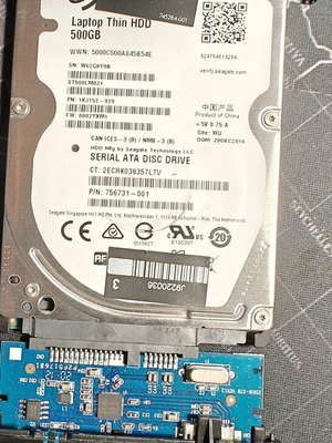 Seagate 500GB ST500LM021 External Hard Drive used, USB 3.0, 7200 RPM