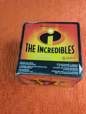 Κουτί με 50 φακελάκια Panini Incredibles international edition 2004 καινούργιο