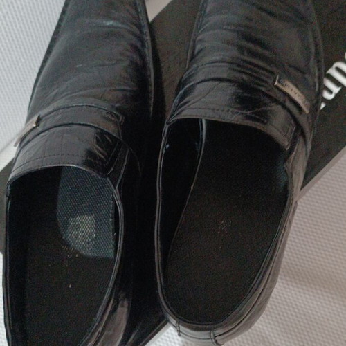 Men's leather shoes Bocca Lupo like new, size 44, black