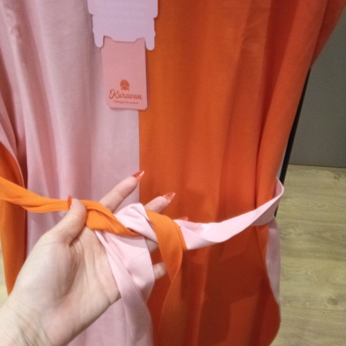 Karavan Jodie dress, red and pink