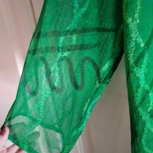 Green women's beach kaftani new, size XXL