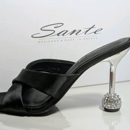 Sante evening sandals new, size 37-38, black