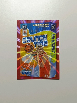 Milutinov Olympiakos Panini Euroleague Crunch Time like new