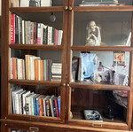 Solid Beech Display Bookcase like new
