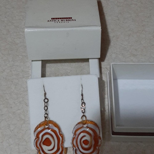 Antica Murrina Venezia earrings brand new, collectible Murano