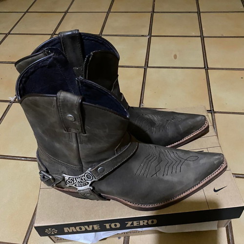 Sancho Western Collection leather boots used, brown, size 41