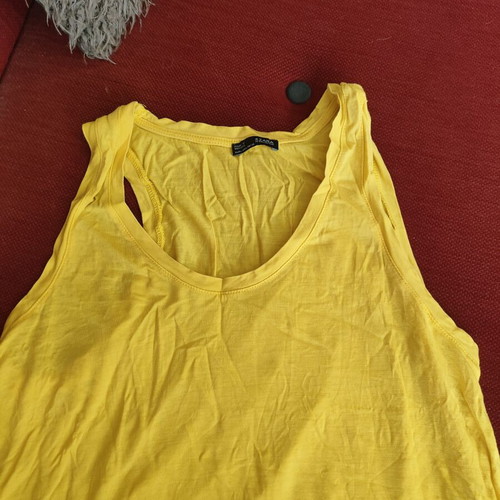 Zara yellow blouse size L like new