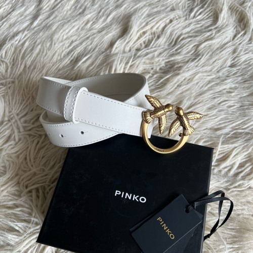 Pinko belt white new, 100cm length