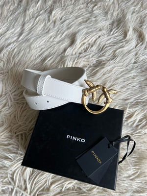 Pinko belt white new, 100cm length
