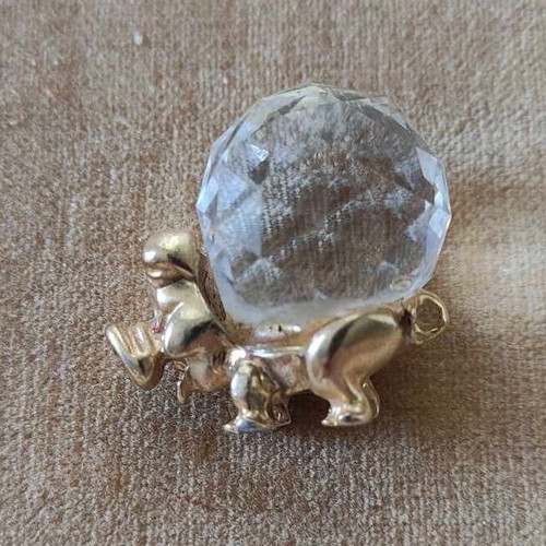 Small Swarovski collection with gold-plated decoration 5 pieces used