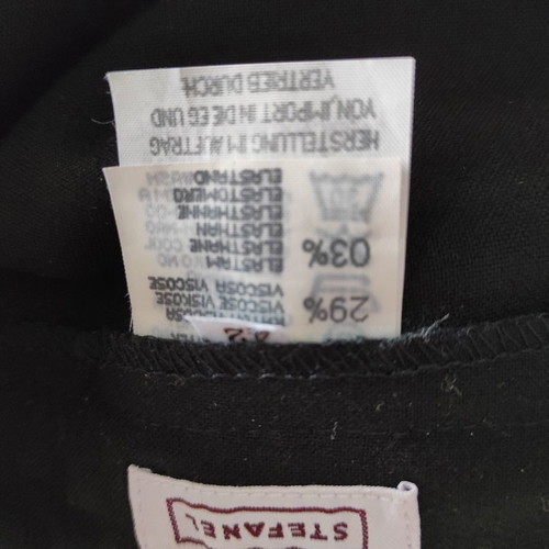 Stefanel black pants straight fit like new size 42
