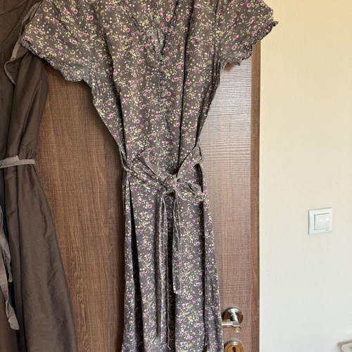 S.Oliver brown floral cotton dress like new
