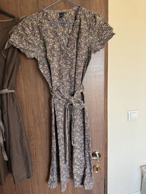 S.Oliver brown floral cotton dress like new