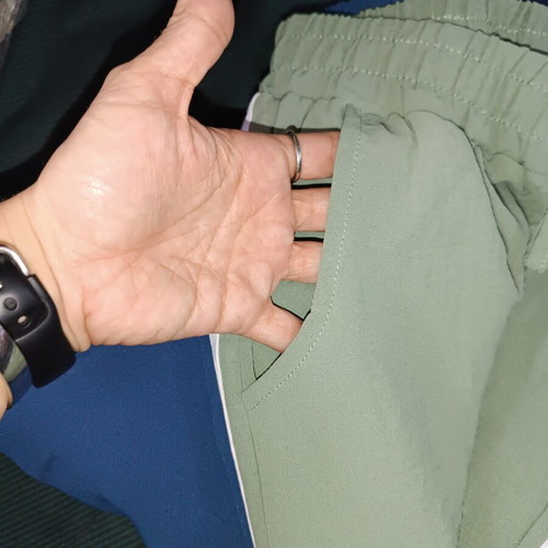 Women's zip culottes like new, blue and green, size M