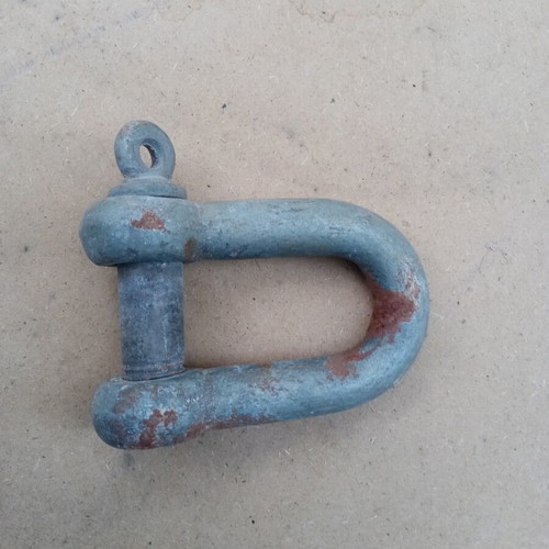 Nautical D-type shackle, 20mm diameter