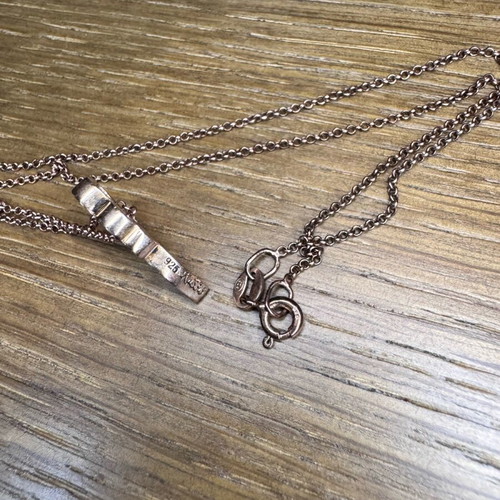Necklace with silver 925 pendant charm like new