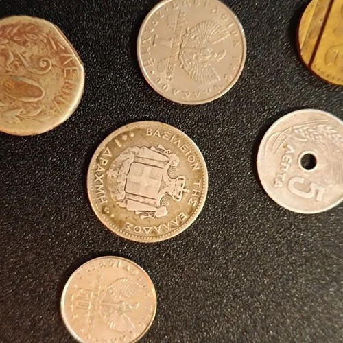 Drachma coins from 1869 to 1974 like new