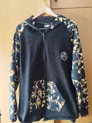 Unisex zip-up sweatshirt jacket, XXL