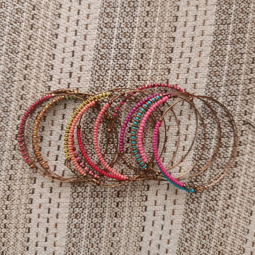 Accessories bracelets used, 15 colorful pieces