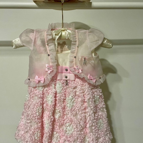 Mini Raxevsky baptism dress set with hat and bolero new