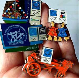 4 σπάνιες συλλεκτικές καρφίτσες, pin Ολυμπιακοί Αγώνες Αθήνα 2004, Athens 2004