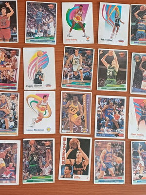 Συλλεκτικές κάρτες NBA Fleer και Topps μεταχειρισμένες, 20 τεμάχια