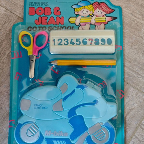 Vintage school supplies set new