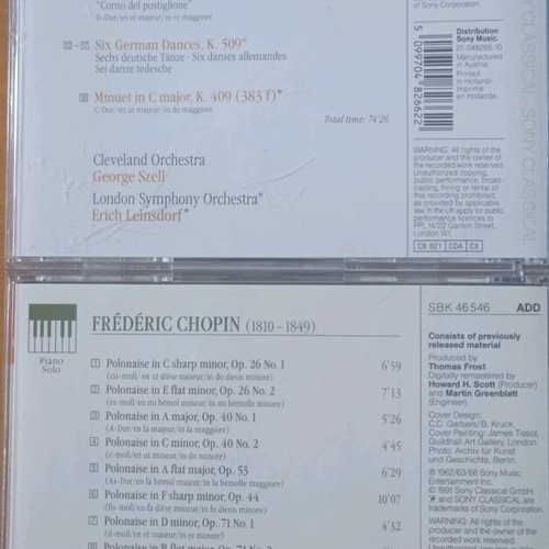 Classical music CD collection used, Sony Classical Essential Classics