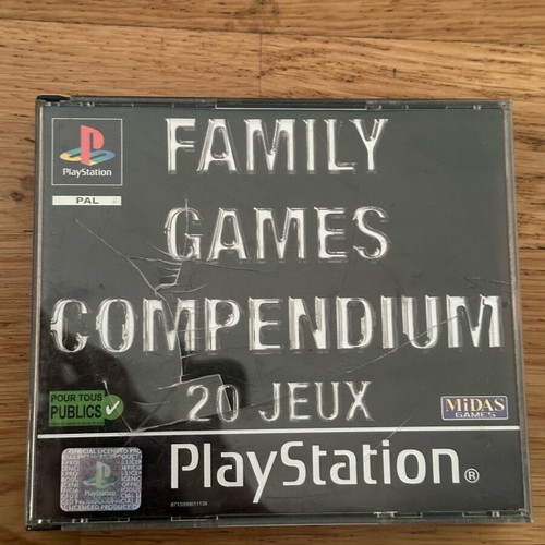 Family Games Compendium PlayStation PS1 used, 3 discs, 20 games