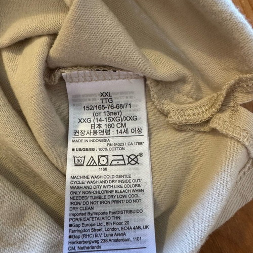 GAP sleeveless shirt for boys like new, beige