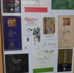 Cair wine product promotional labels used, pack of 20 in frame