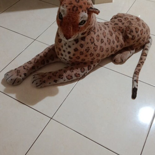 Large plush tiger 95x40 cm