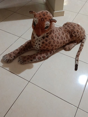 Large plush tiger 95x40 cm