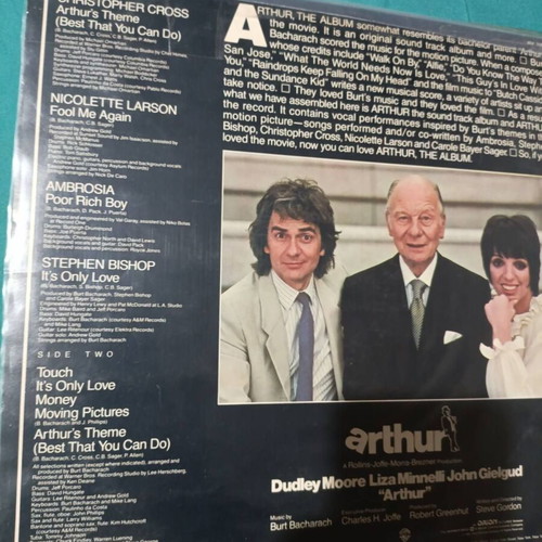 Arthur The Album vinyl record like new, classical genre