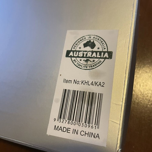 Australia Wall Key Holder souvenir with embossed kangaroos, new