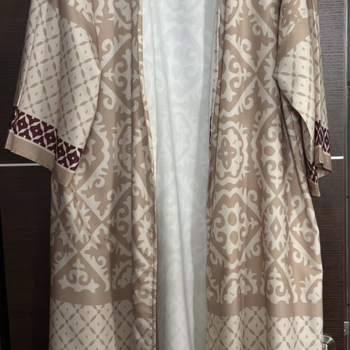 Shein kimono shirt and palazzo pants set new, beige and brown