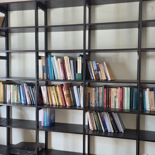 Bookcase like new, length 298 cm, height 250 cm, depth 37 cm