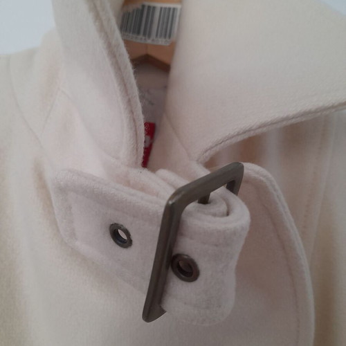 Miss Sixty vintage coat used, ecru with gold buttons and high collar