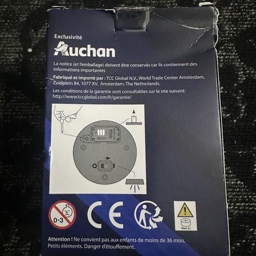 Batman collectible figure with light-up base, Auchan